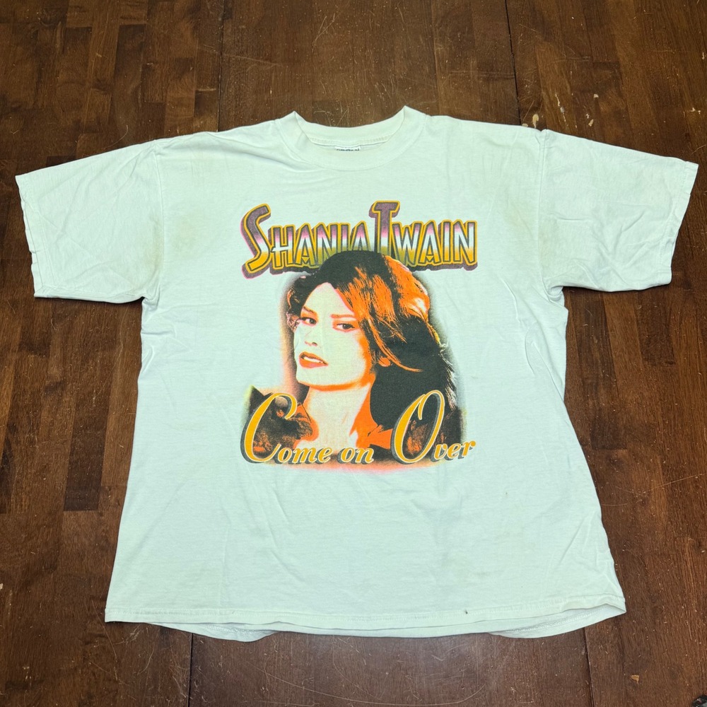 Shania Twain Concert Band T-Shirt XL 1999 Come On Over Tour Vintage Graphic
